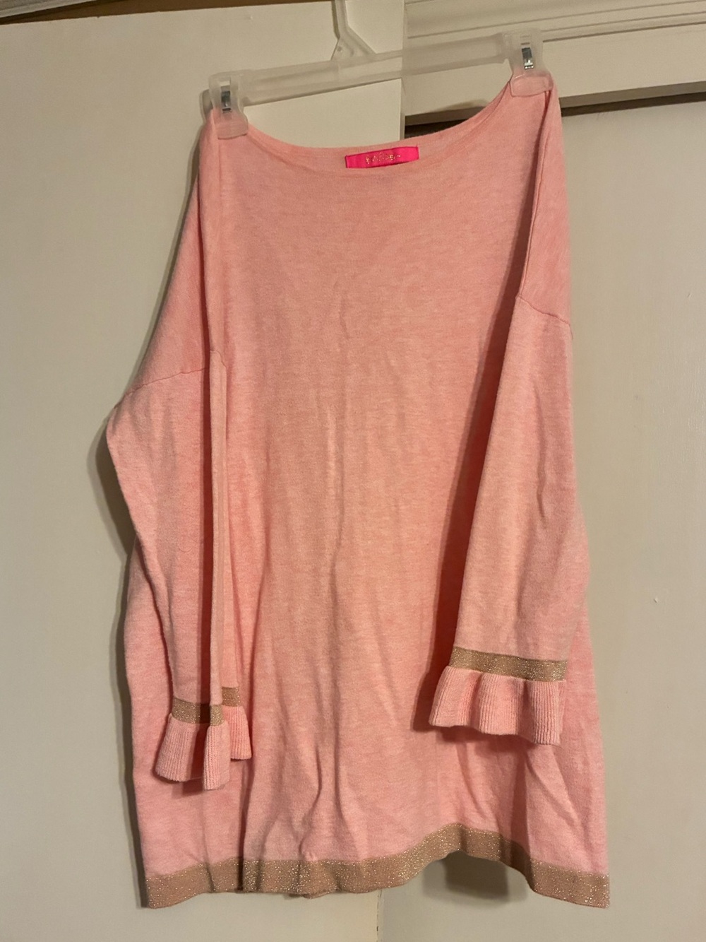 Lilly Pulitzer Pink Tunic with Gold Trim
